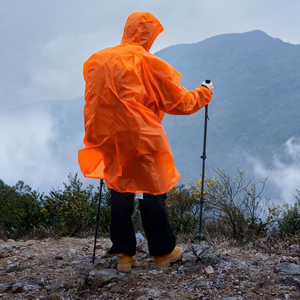 Funda para mochila e impermeable ultraligero diseñado para actividades al aire libre (naranja S)