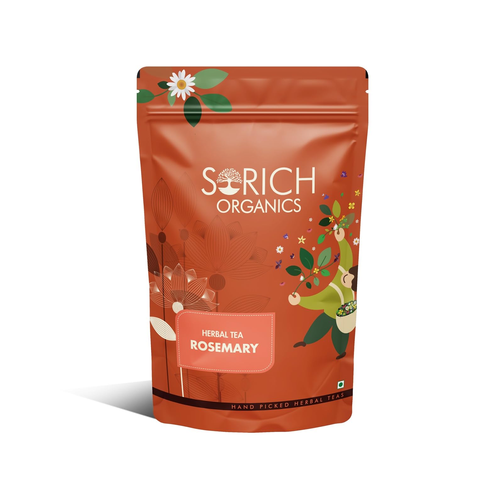 Sorich Organics Rosemary Leaves 50 Gram | for Hair Growth and Seasoning Food and Herbal Rosemary Tea | Packed Clean, No Dust| High in Antioxidants | Improve Memory | Protect Vision | Lower Blood Sugar