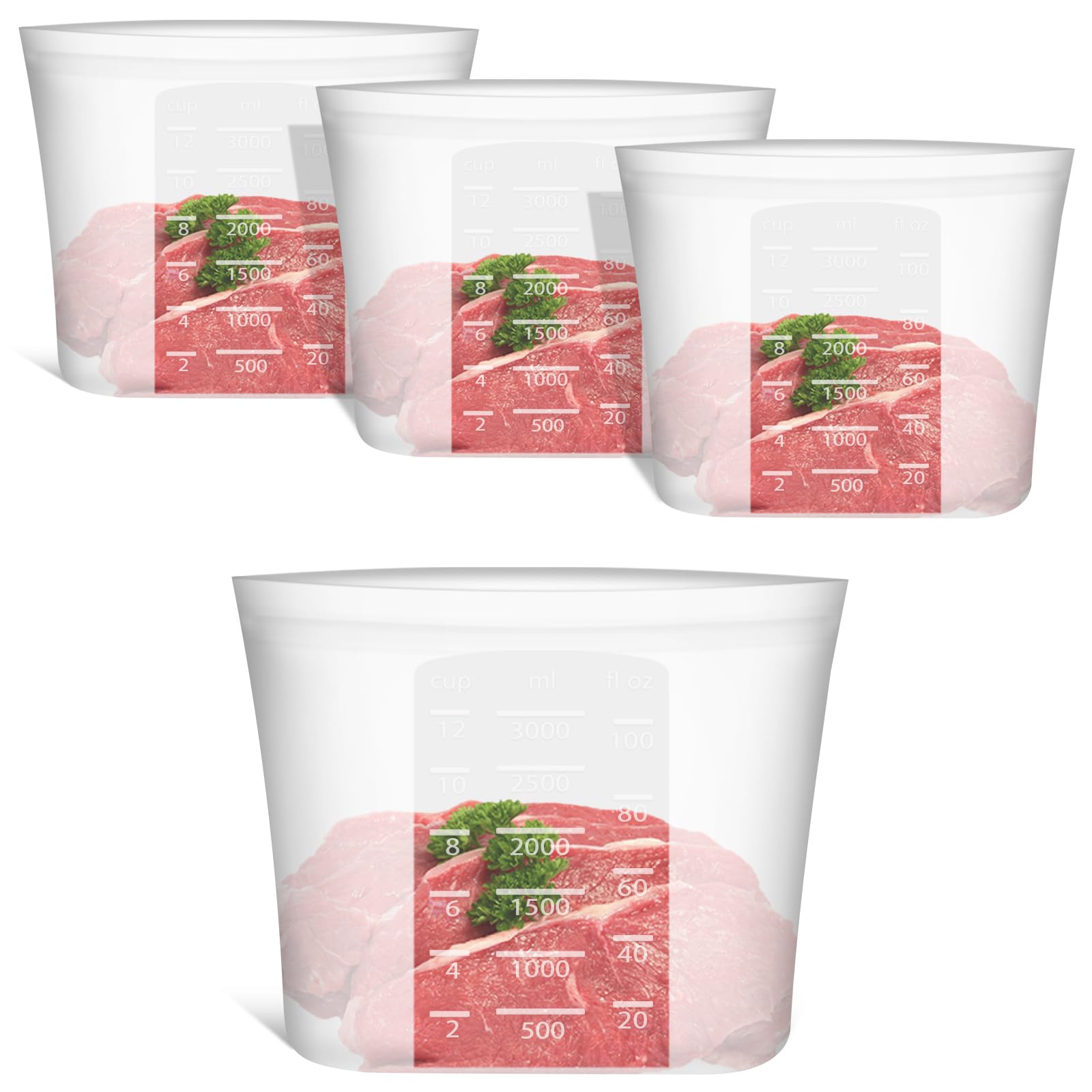 Annaklin Reusable Storage Bags Extra Large 4 Pack