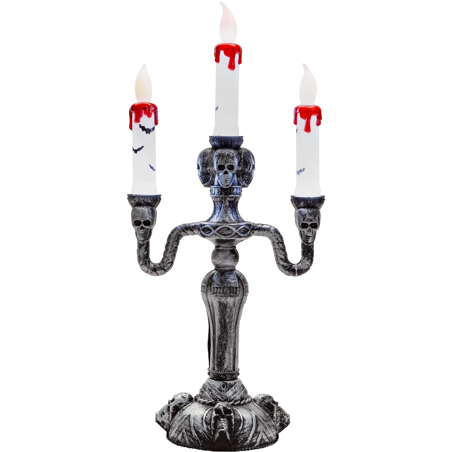  - Light Up Triple CandlestickHalloween DecorationSpooky Decorations