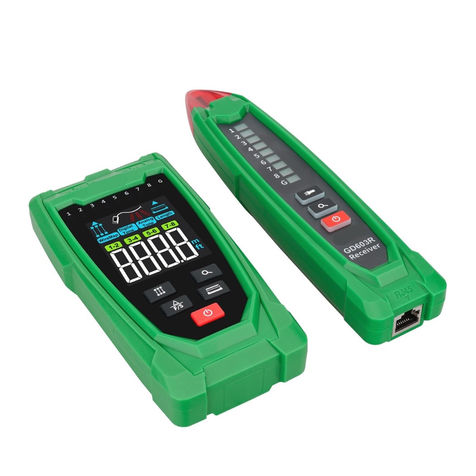 Digital Wire Tracker Anti-Interferenz-Netzwerkkabeltester Telefondiagnose Tone Tracer RJ45-Kabelleitungsfinder Übertragungstests