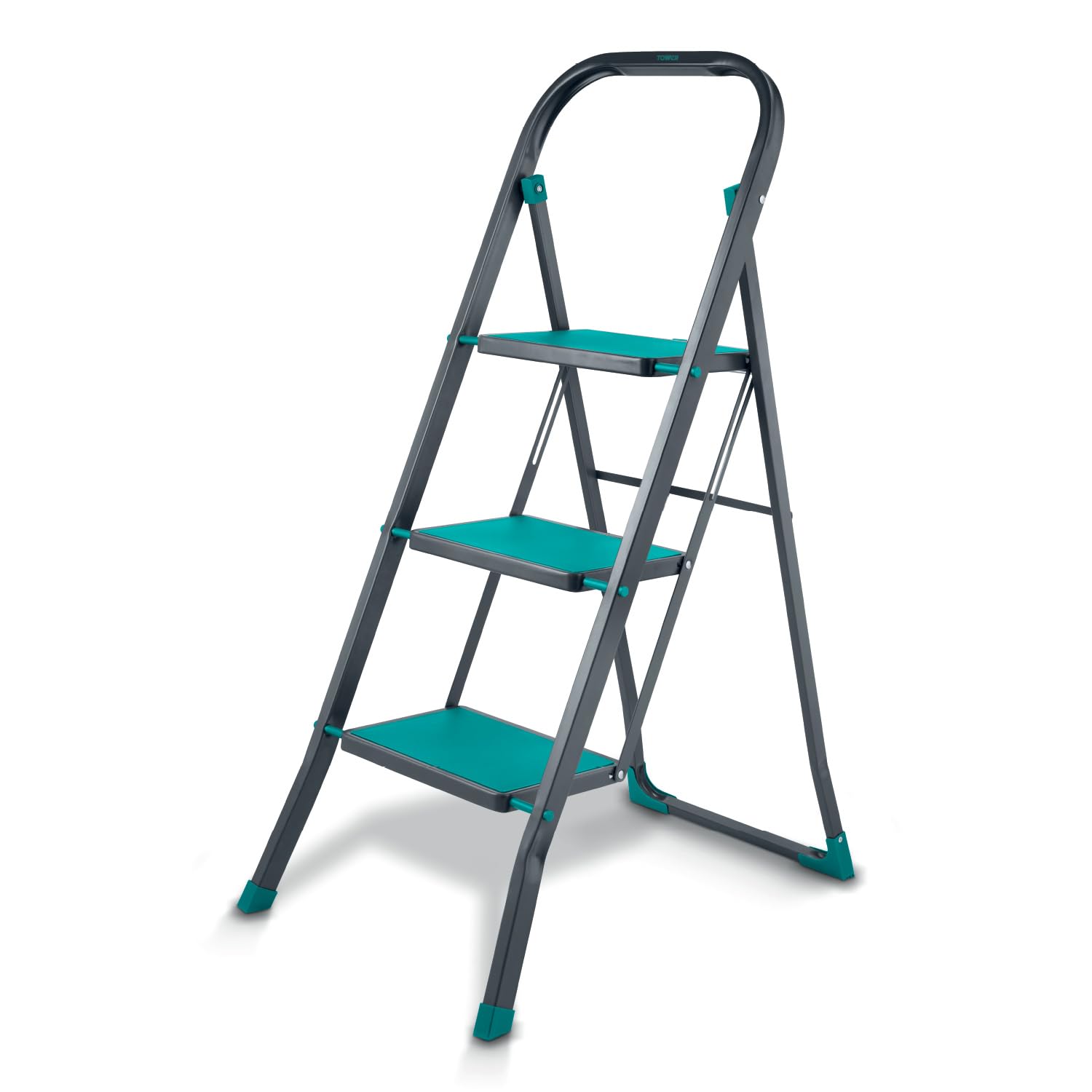 Tower Unisex Teal 3 Tread Step Ladders In