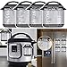 Instant Pot 6 qt/8 Qt Pressure Cooker Accessory Set - 2 Steamer Baskets, Springform Pan, Stackable Egg Steamer, Egg Bites Mold, Trivet, Parchment Paper