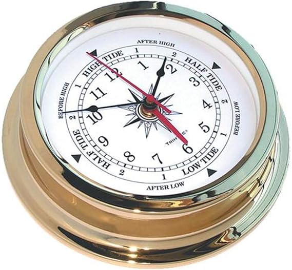 Trintec Solaris Brass Time & Tide Clock