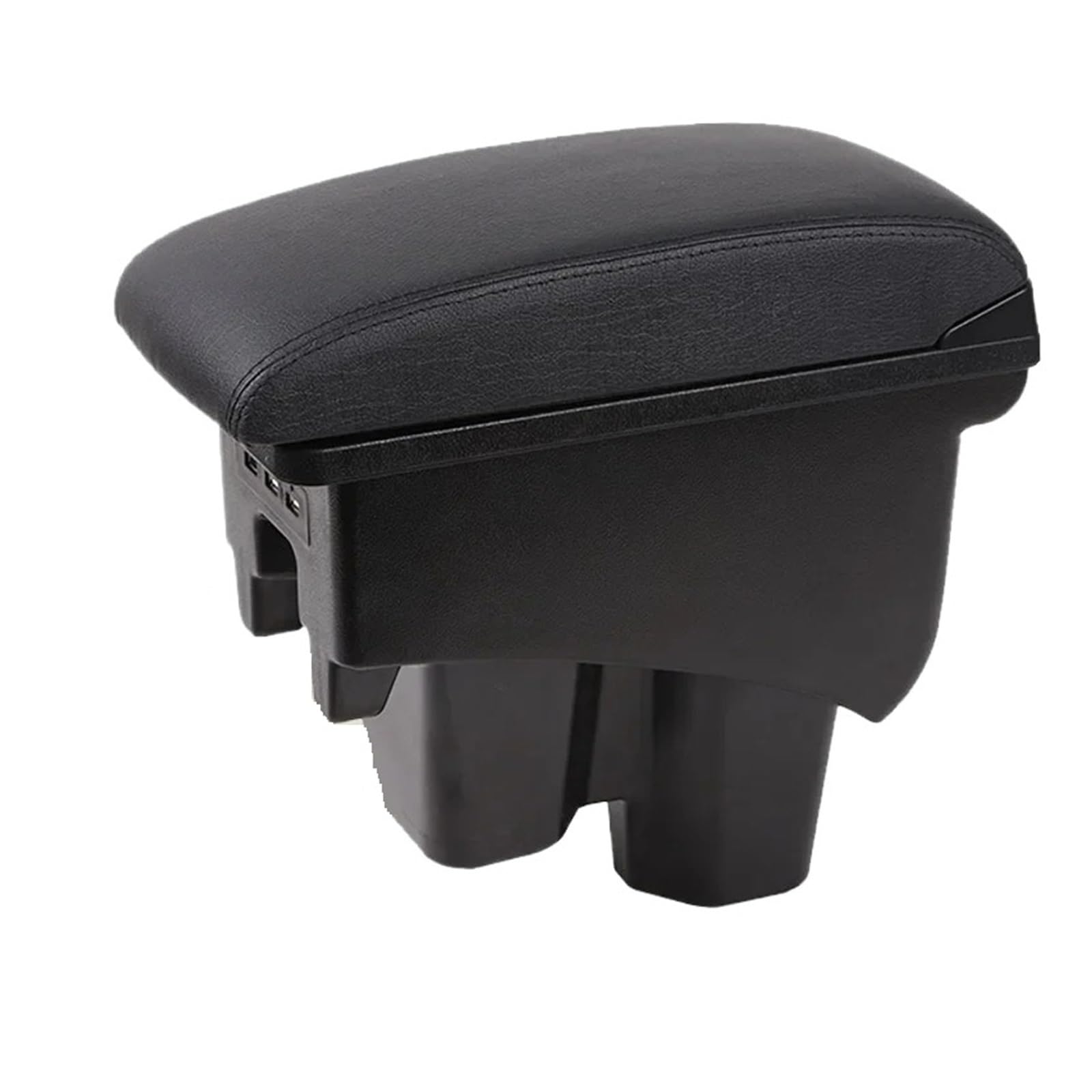 UDHQAJC For City 2012-2018 Car Armrest Heighten Double Layer Storage Box Retrofit Accessories With USB Car Centre Console Armrest Box