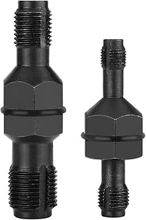 Ferramentas de torneira de vela de ignição, conjunto de 2 peças de torneira de inserção de rosca de vela de ignição de aço carbono com o tamanho de M10*1.0/M12*1.25 M14*1.5/M18*1.5