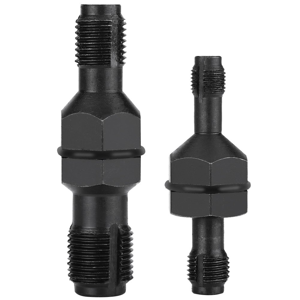 Spark Plug Tool, 2Pcs Carbon Steel Spark Plug Thread Insert Tap Set