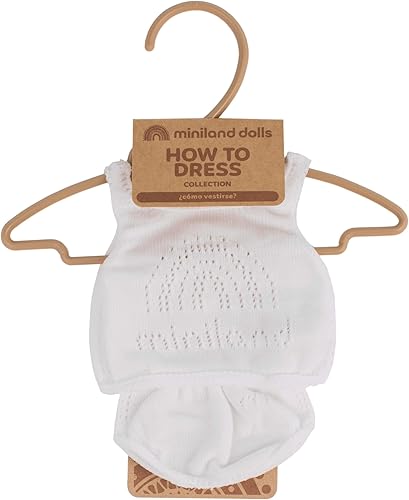 Miniatura 2 de Miniland Educativo - Conjunto de ropa interior de 2 piezas - Ropa para muñecas anatómicamente correctas de 15" y 15-34"
