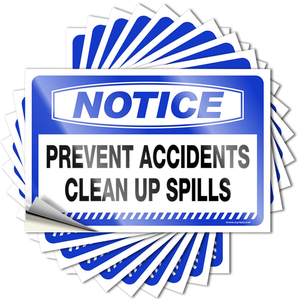 Tattoo Emo Narrow Snarky Water Notice Prevent Accidents Clean Up Spills - Scratch Resistant Stickers(12X18CM)