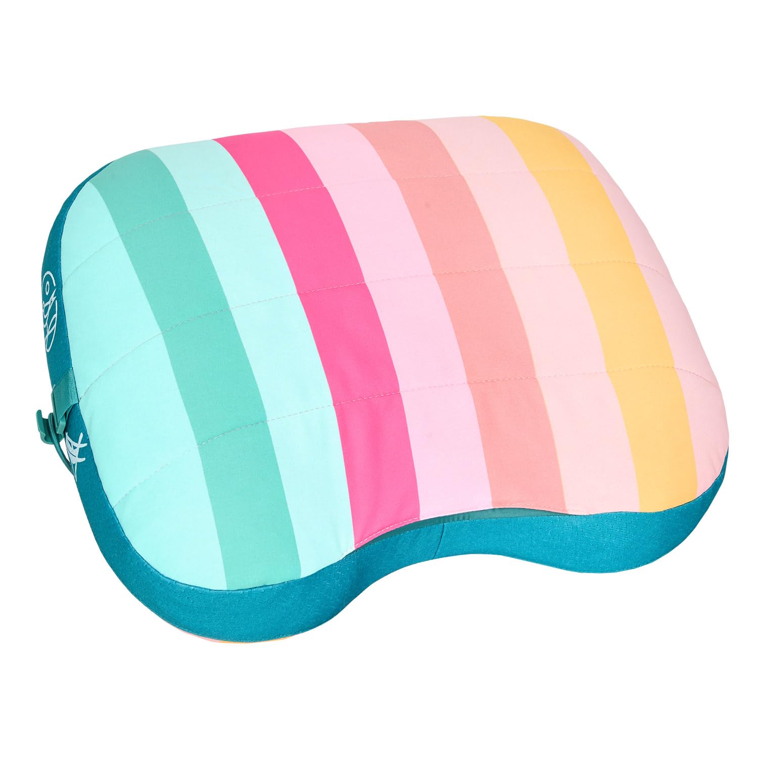 Dock & Bay x Ballast Beach Pillow - Easy to Inflate, Folds Up Into a Pouch, Waterproof & Sand-Resistant - Coastal Candy