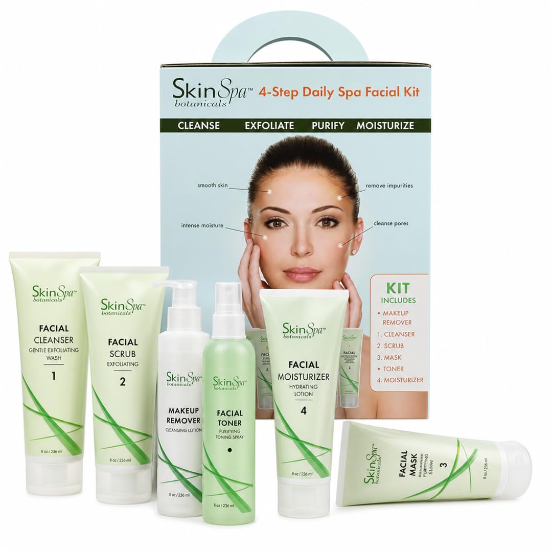 Amazon.com: SkinSpa Complete 4-Step Facial Skincare Set – 6 Full