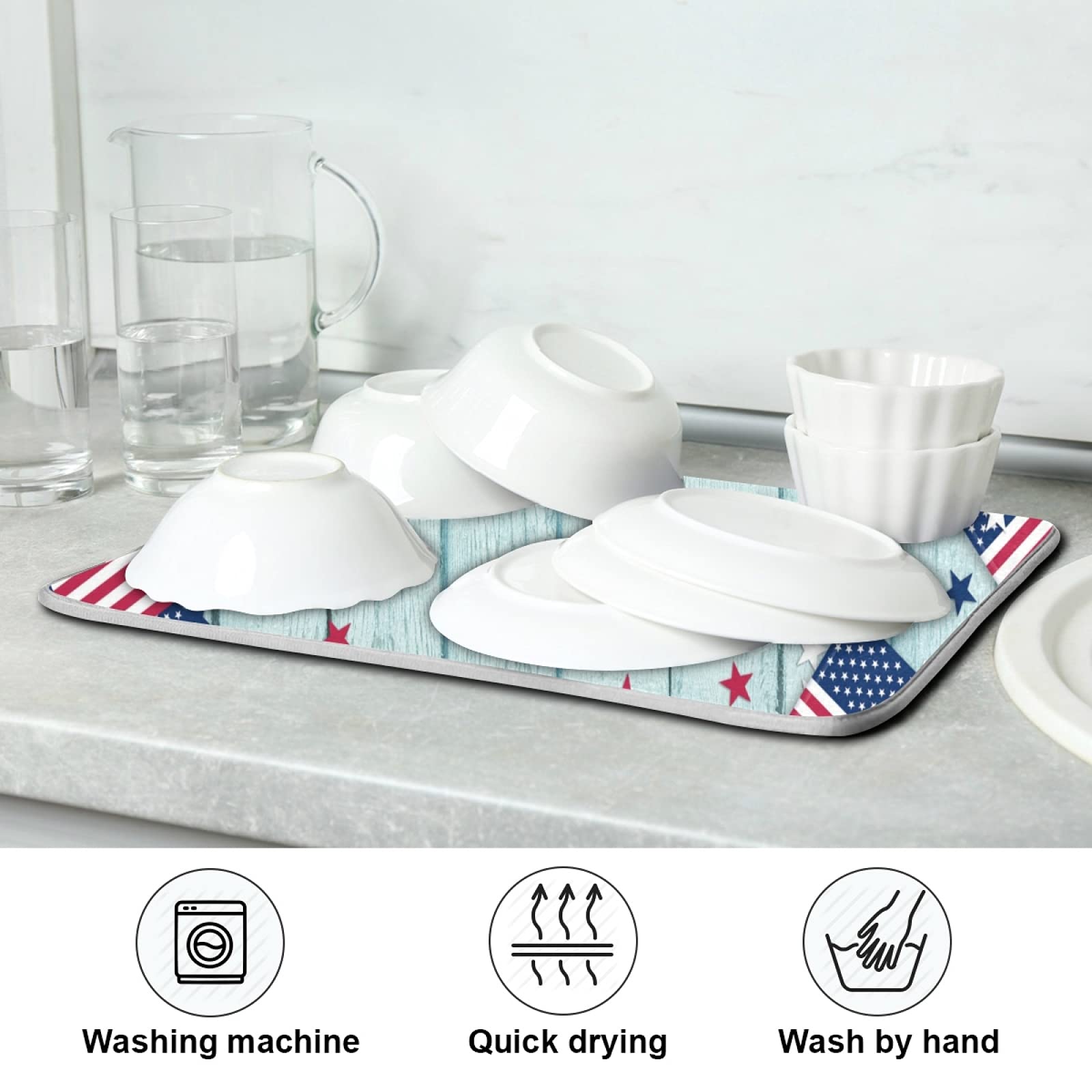 Tappetino assorbente reversibile in microfibra per cucina, 45