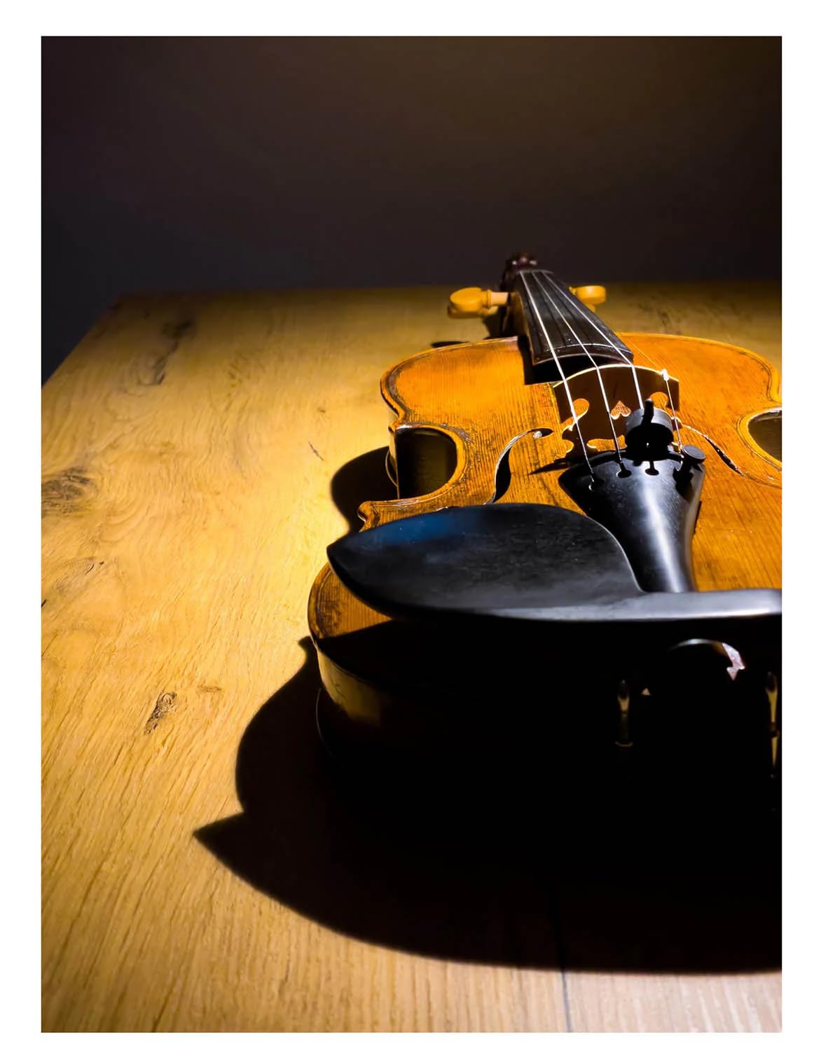 Conrad Gotz zk4253 Original Chinrest para violín 4/4, ébano de Hamburgo con cerrado estilo soportes