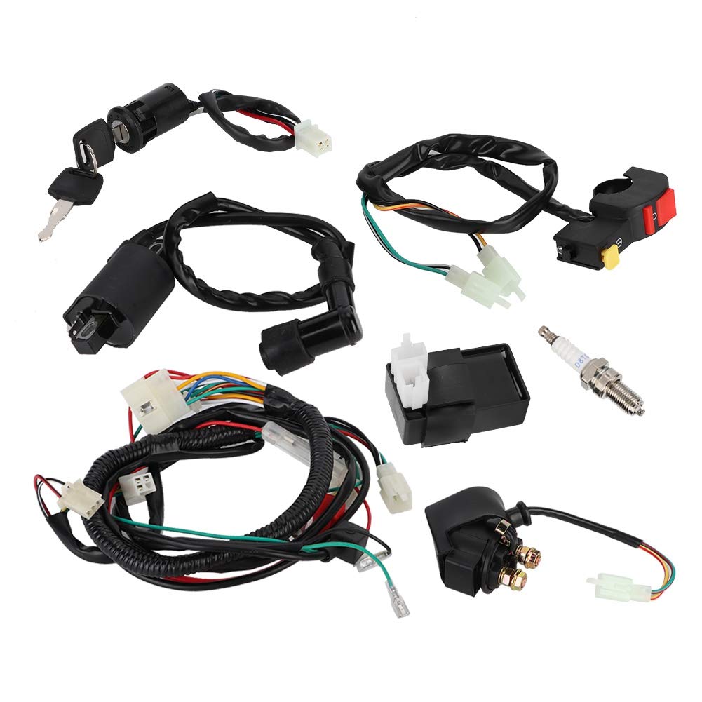 Kit Bobina d'accensione, Kit relè relè CDI Bobina solenoide Cablaggio Completo per Accessorio Quad Quad