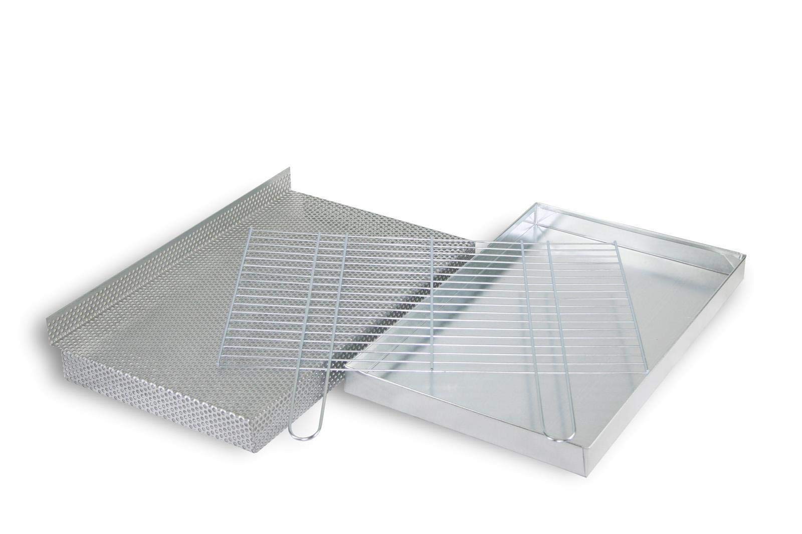 BitWa Pojemnik na popiół + ruszt do grillowania 4 mm + ruszt na węgiel 100 x 50 cm w zestawie kominek do grilla