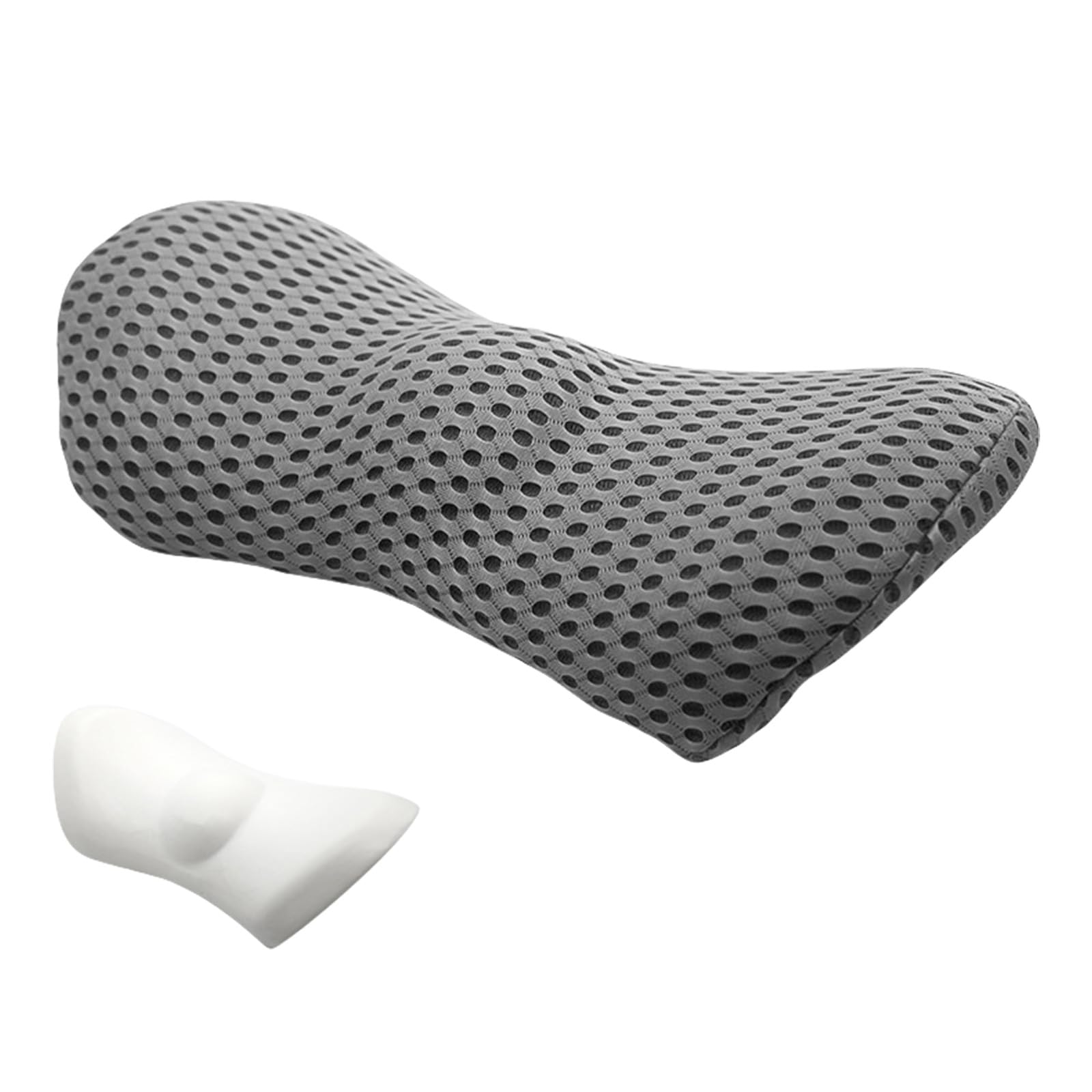 CRFFZ Ergonomic Lumbar Pillow for Chair and, Memory Foam Back Cushions for Lower Back Comfort Lumbar Pillow