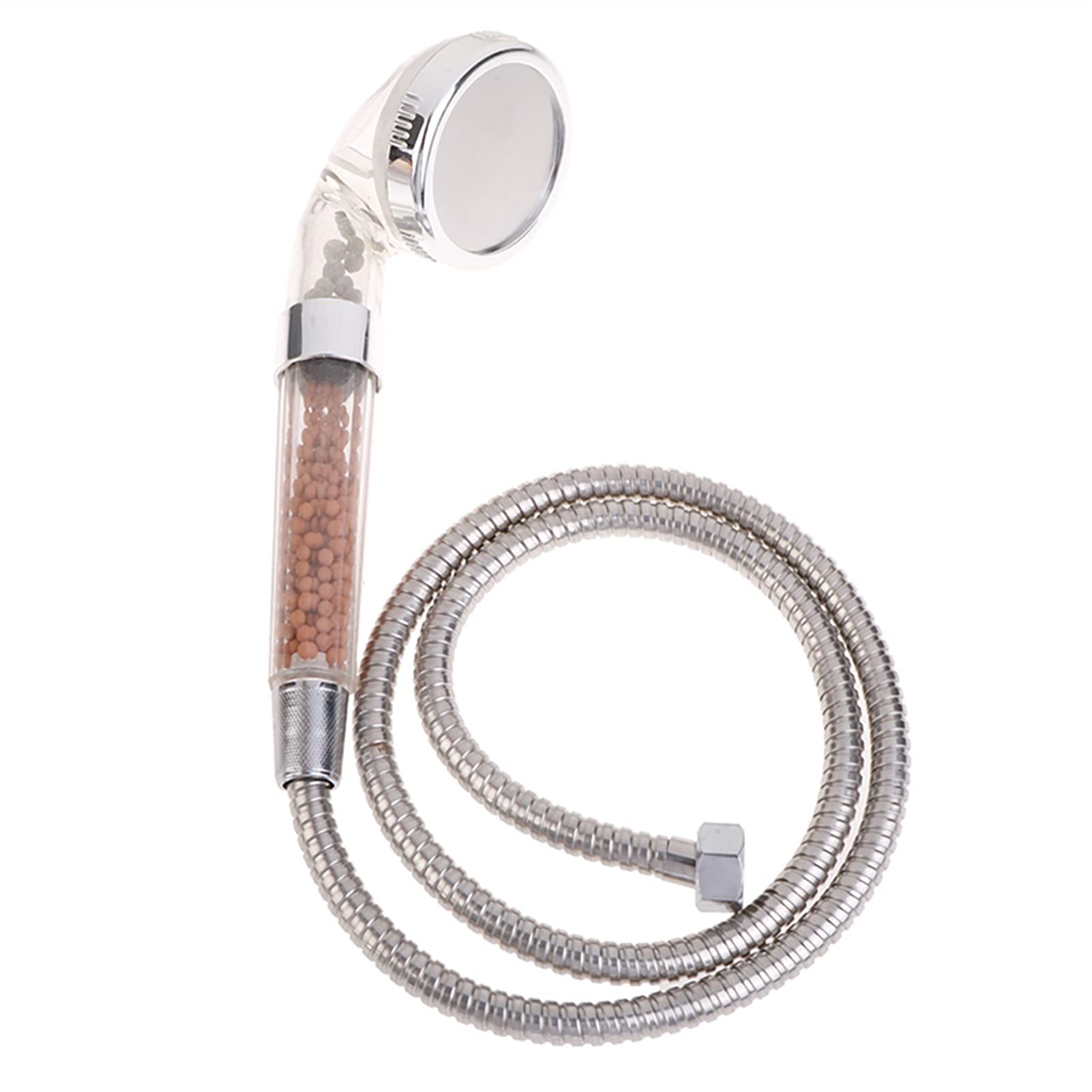 Manguera de ducha flexible con muelle Manguera de silicona for lavadora de tuberías de agua, manguera de ducha de 1,5/2/3 metros, cabezal de tubo de ducha de baño Flexible de plomería de acero inoxida