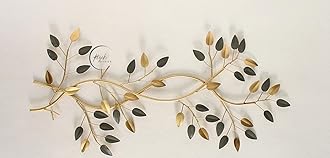 RIZIK STORE Metal Abstract Figures Wall Sculpture For Home Décor-Multicolor, 64.5 Cm