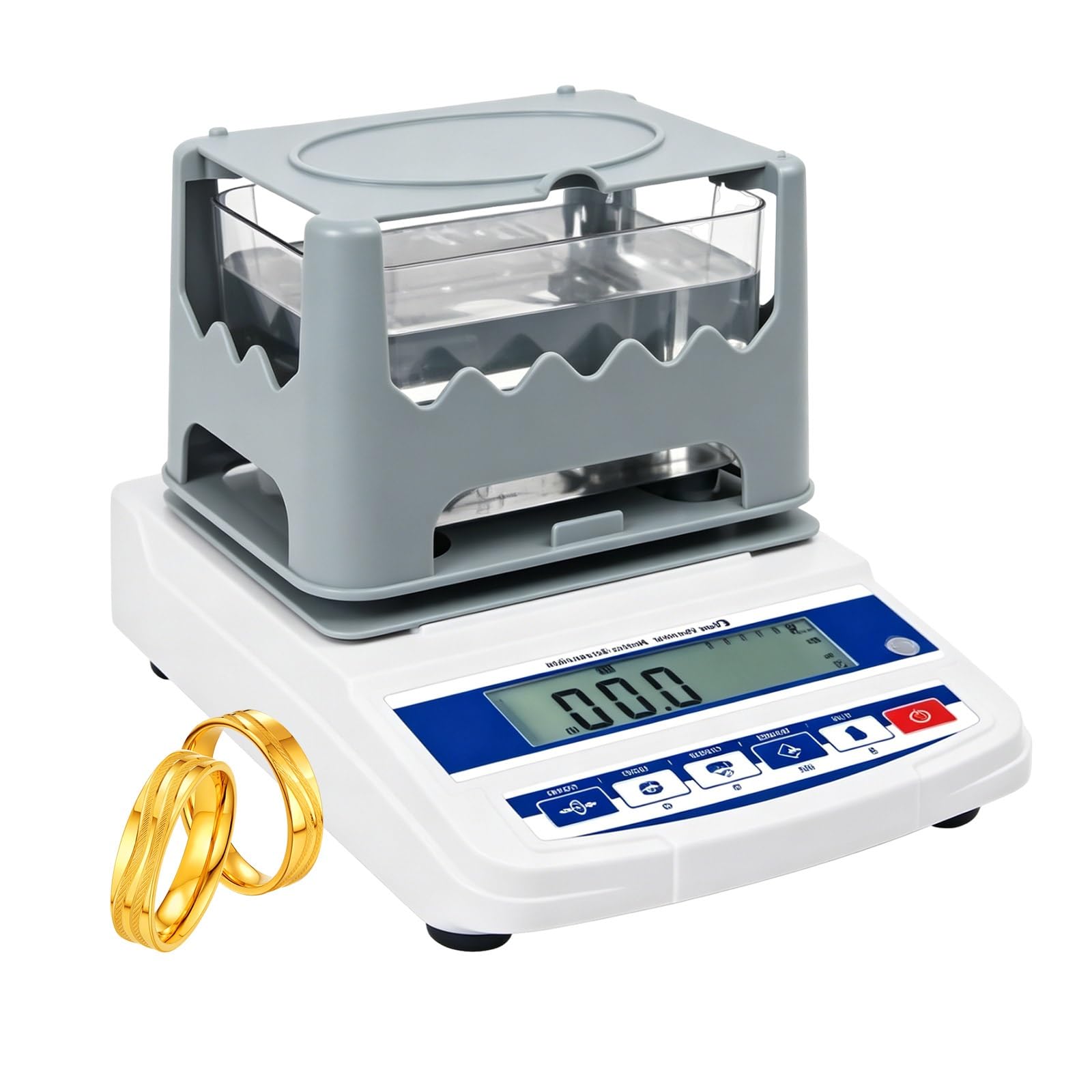 Digitaler Goldtester und Edelmetall-Analysegerät – Kit Messgerät für Laborschmuck (fest, 220 g)
