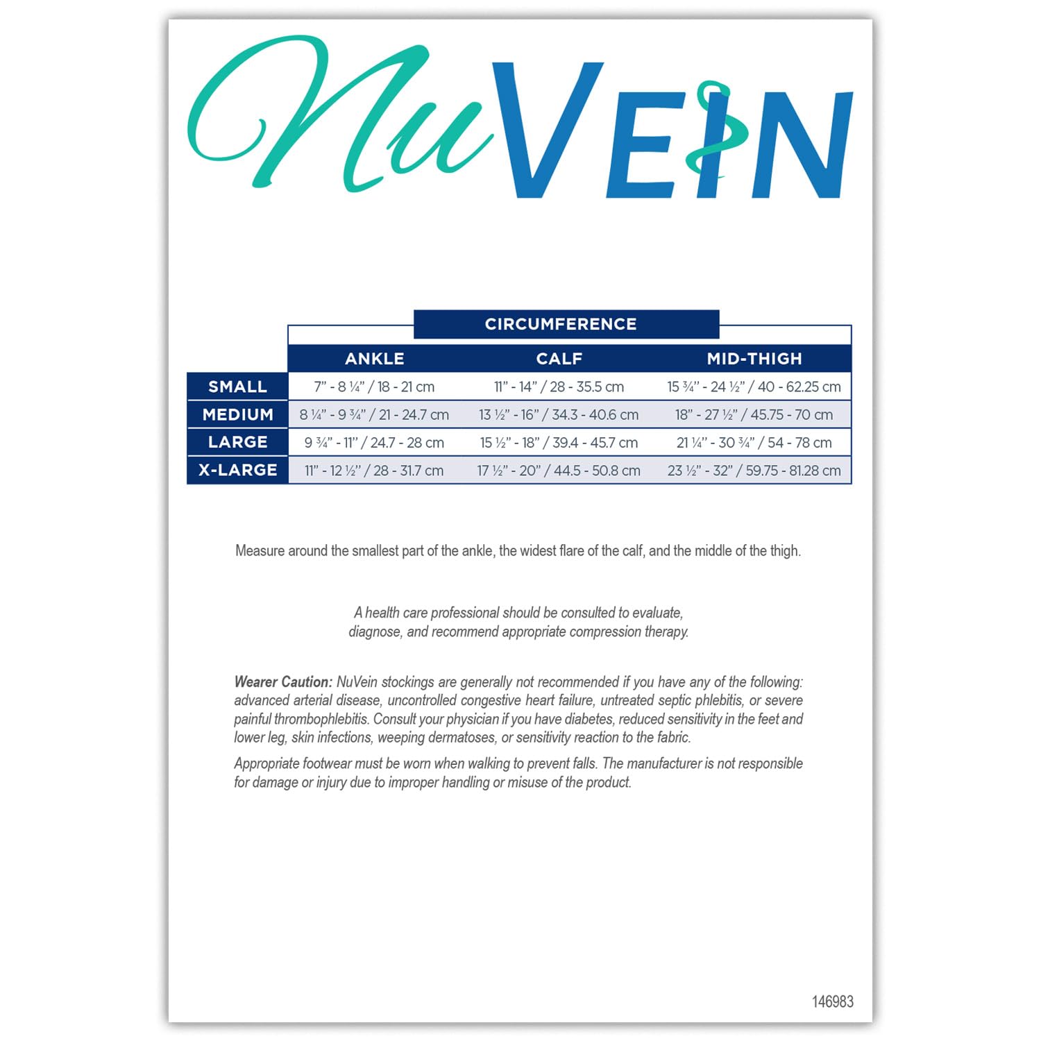 NuVein Men's Compression Socks, 20-30 mmHg Support, Dress Trouser Style, Thigh High Length, Black, Medium