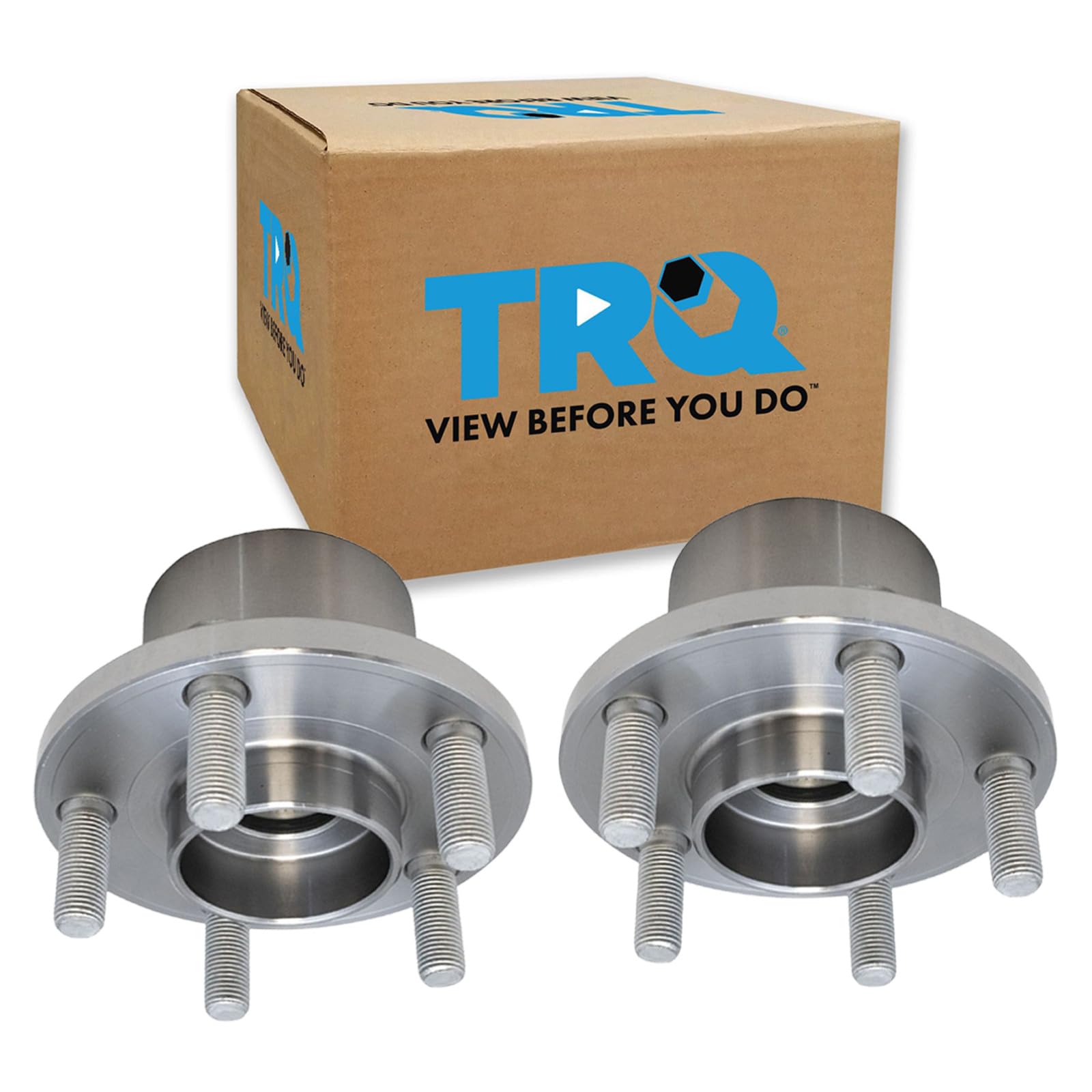 TRQ Front Left and Right Wheel Bearing and Hub Assembly Set 2 Piece