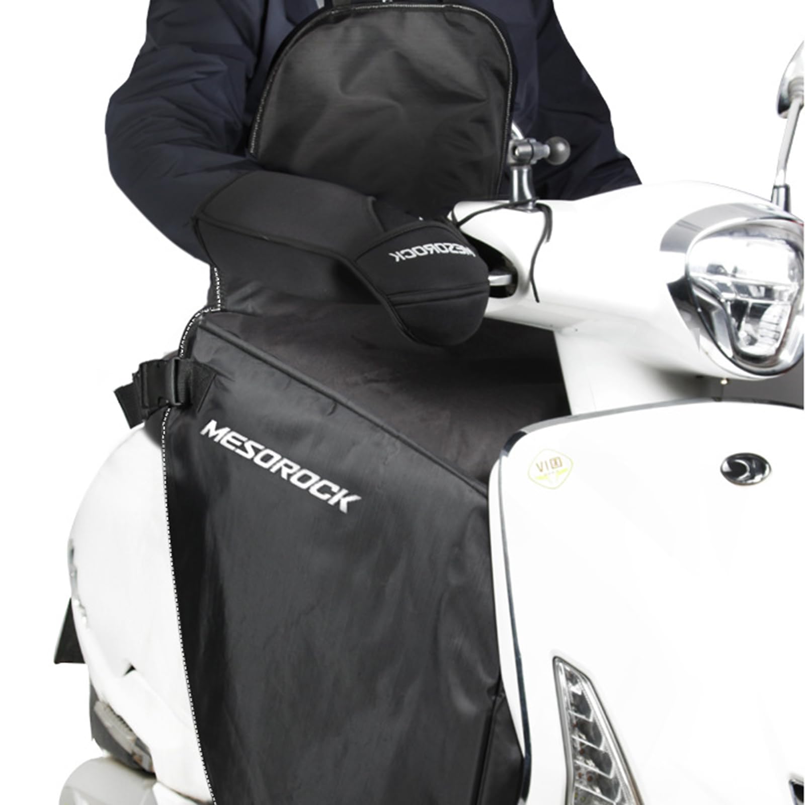 Couvre-Jambes Universel, Tablier Scooter, Couverture De Tablier pour Scooter avec des Bandes Réfléchissantes, Imperméable, Coupe-Vent, Tablier Couvre Jambe Scooter pour Scooter Voitures Électriques