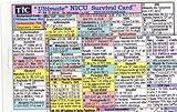Ultimate NICU (Neonatal Intensive Care Unit) Survival Card Quick Reference Guide (Large 3.5 x 5.5...