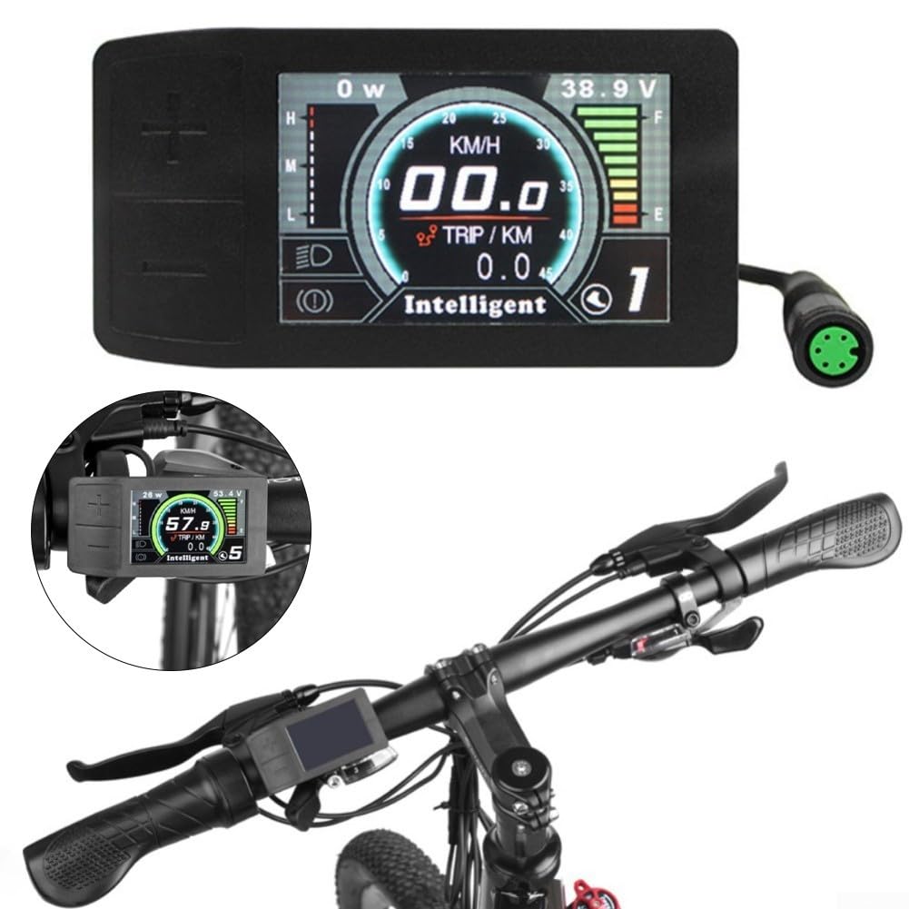 Display LCD per bici elettrica, schermo a colori con codici di errore, resistente al freddo 20C, compatibile con kit motore BBS03
