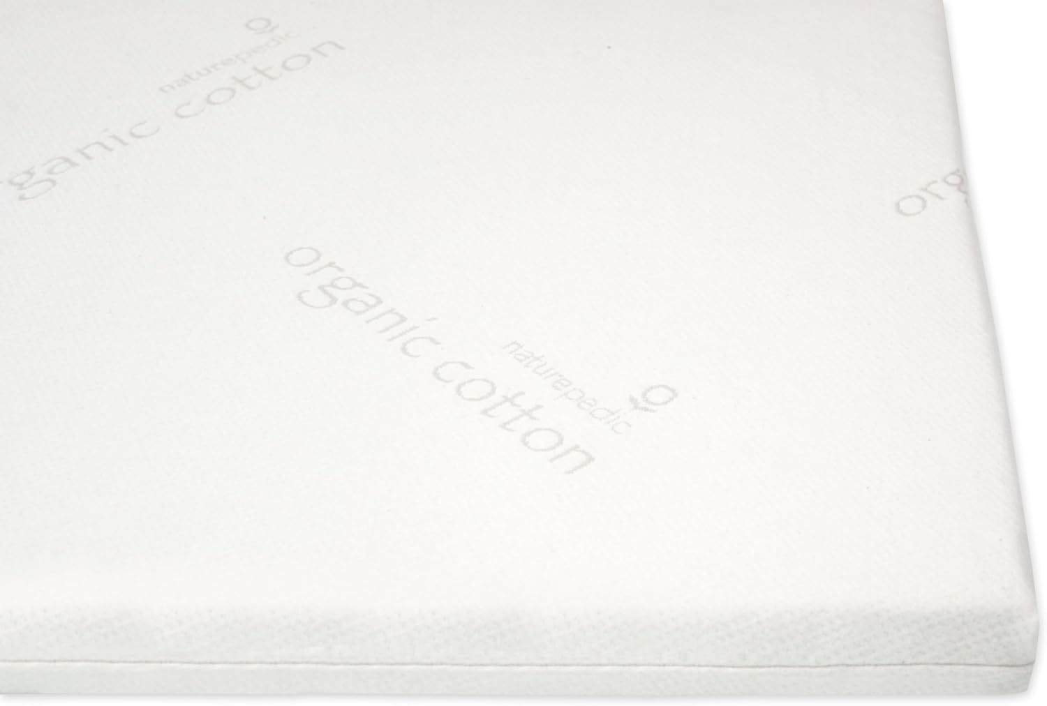 Naturepedic 2'' Adagio Latex Mattress Topper - Thick Cooling Breathable Top Mattress Pad for Back Pain Relief & Full Body Contouring Comfort - Twin