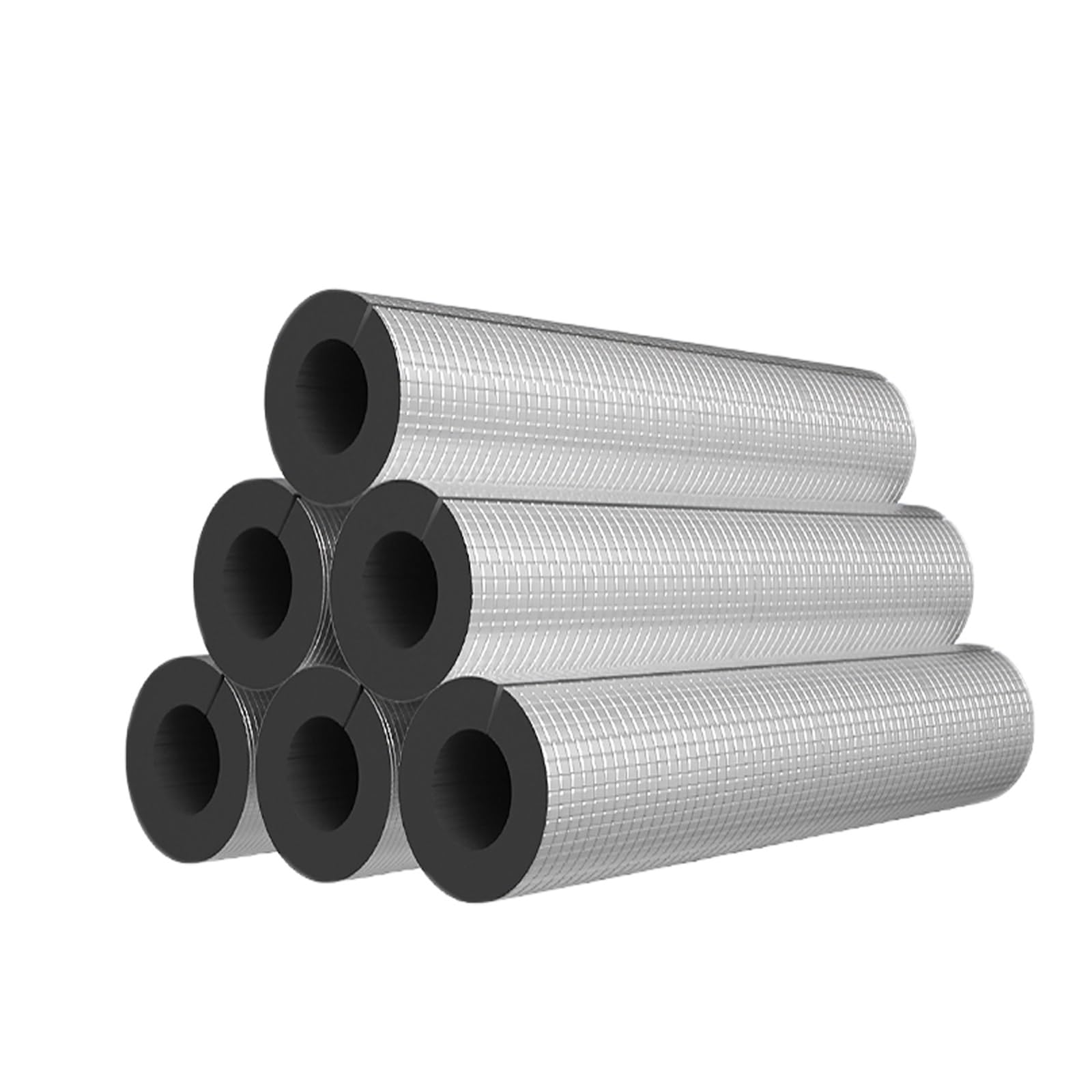 Outdoor Pipe Insulation Foam Tube 20 27 38 52 65 76 110mm ID High-Density Foam Tubing, Self Adhesiv Insulation Pipe for Spigot, Winter Irrigation, Water Heater, Solar Pipes(ID52mm x T20mm)
