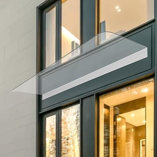 Miniatura 8 de Toldo para toldo, protección contra la lluvia UV, nieve, refugio de lluvia, cubierta transparente gruesa sin mantenimiento, lámina de policarbonato