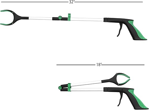 Miniatura 3 de Alcanzador de 32 pulgadas - Herramienta de alcance plegable con mango de goma - Herramienta superior recogedora de basura - Productos de asistencia