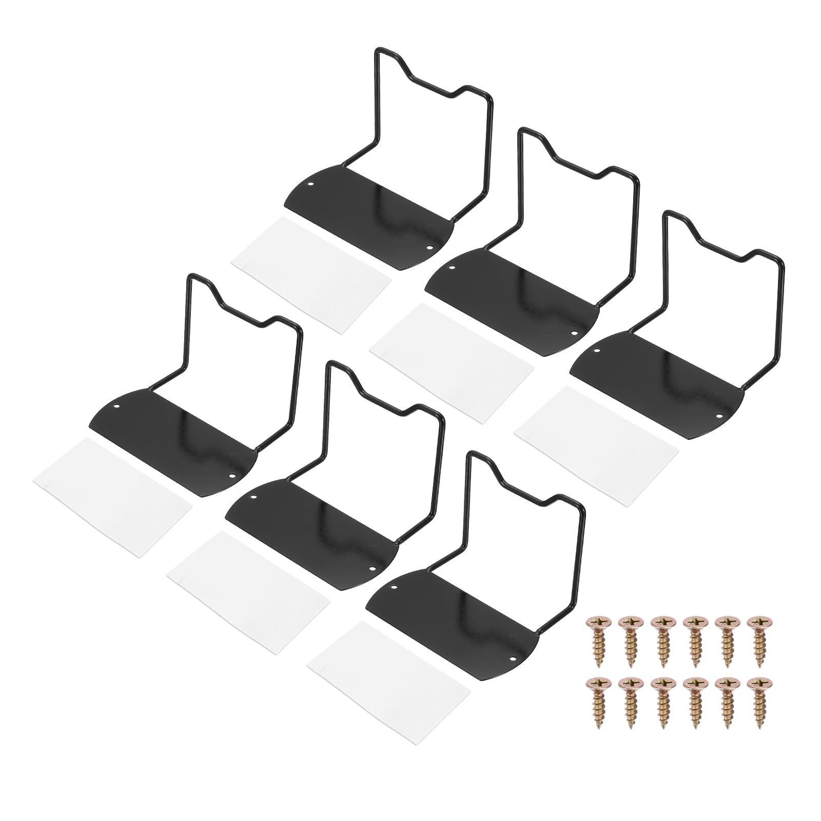 sourcing map 6Pcs Mattress Slide Stopper, 140mm x 100mm Mattress Retainer Bar Metal Non-Slip Slide Holders for Most Bed Frames to Prevent Sliding, Black
