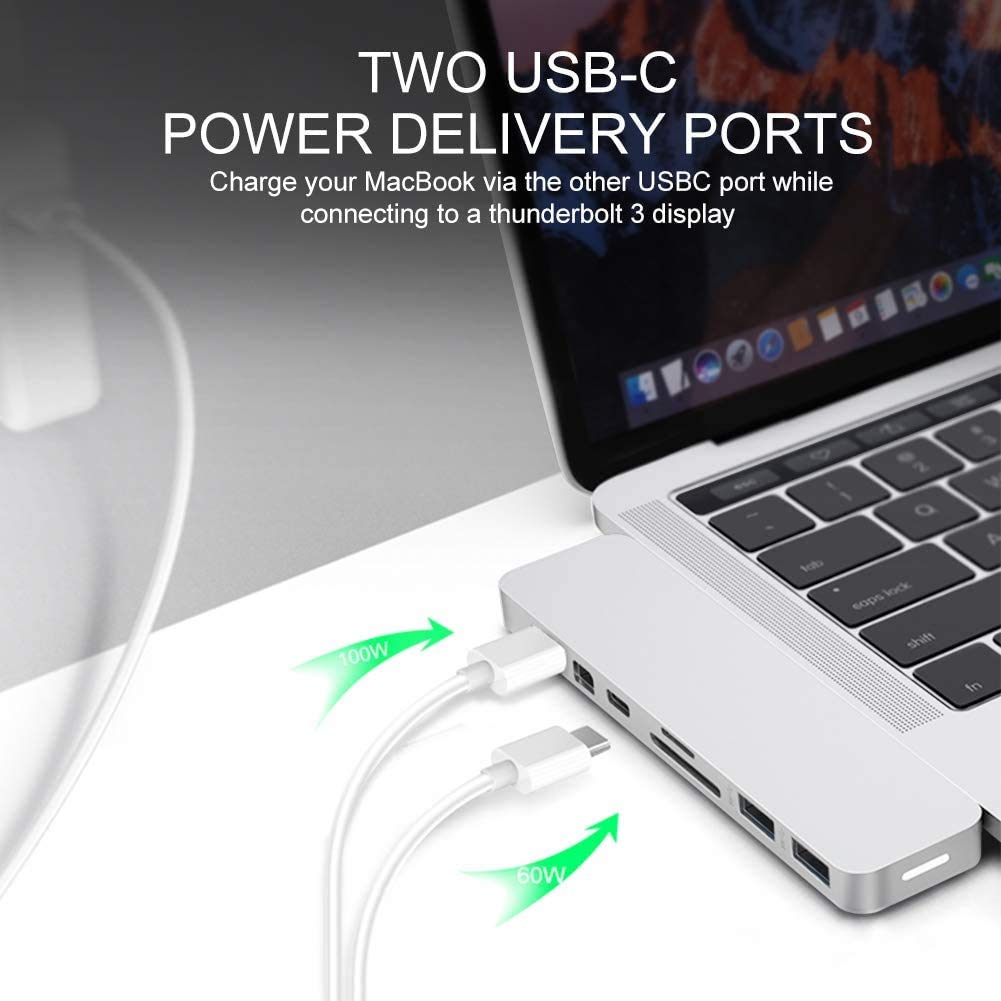 Amazon | アクト・ツー HyperDrive Pro 8-in-2 USB-C Hub - SpaceGray 