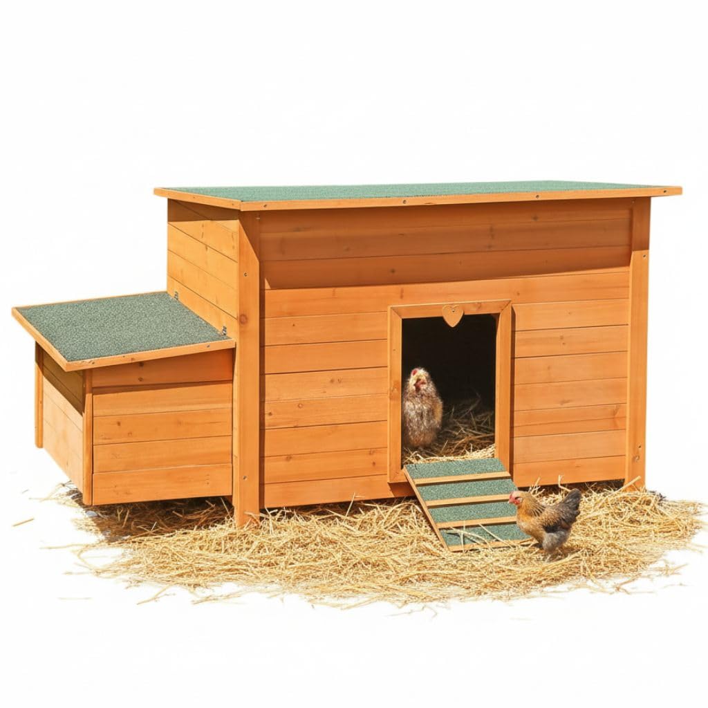 Pollaio per galline ovaiole, in legno, ca. 149 x 80 x 79 cm (L x A x P)