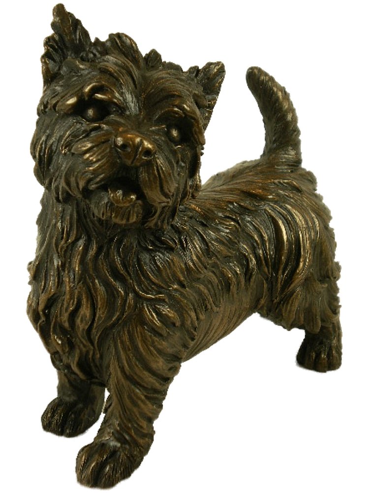 Bronzed West Highland Terrier Dog SCULPTURE