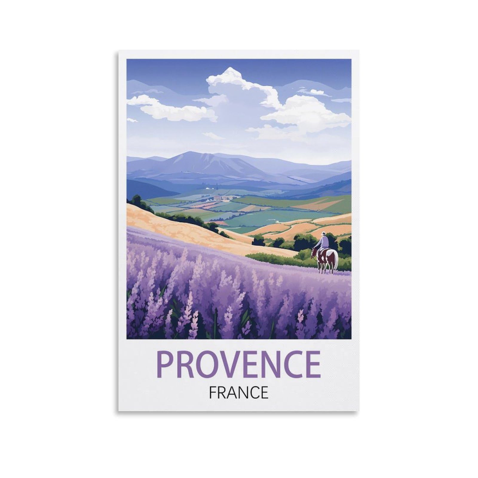 Metal Tin Sign Plaque Poster,Provence France,Art Plaque Poster Wall Decor for Home Tool Room Bar Club Restaurant Cafe 30x30cm