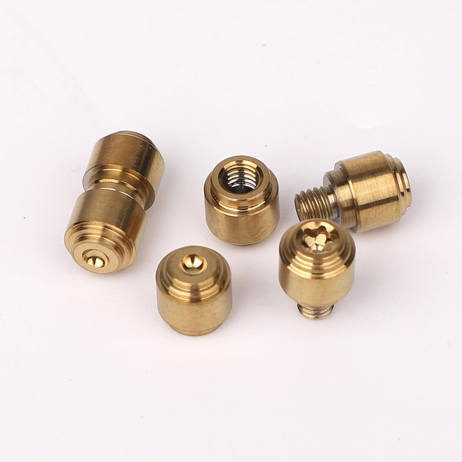 3 Sets Thumb Studs, Titanium Screws Replacement Thumb Studs Pocket Blade Screws for Knives Benchmade 535 Bugout (Gold)