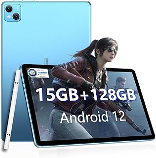 DOOGEE T10 Tablet 10.1 Inch FHD+, 15GB RAM + 128GB ROM (Expandable to 1TB), 8300mAh Battery Octa-Core Android 12 Tablet PC with Dual 4G, 2.4/5G WiFi TÜV Certified, 13MP + 8MP Cameras, Blue