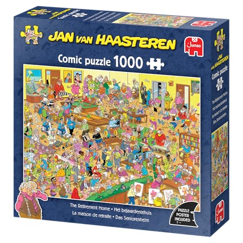 Jumbo Jan Van Haasteren JVH The Retirement Home - Puzzle para Adultos - Humorístico - Cartón 100% Reciclado - 1000 Piezas