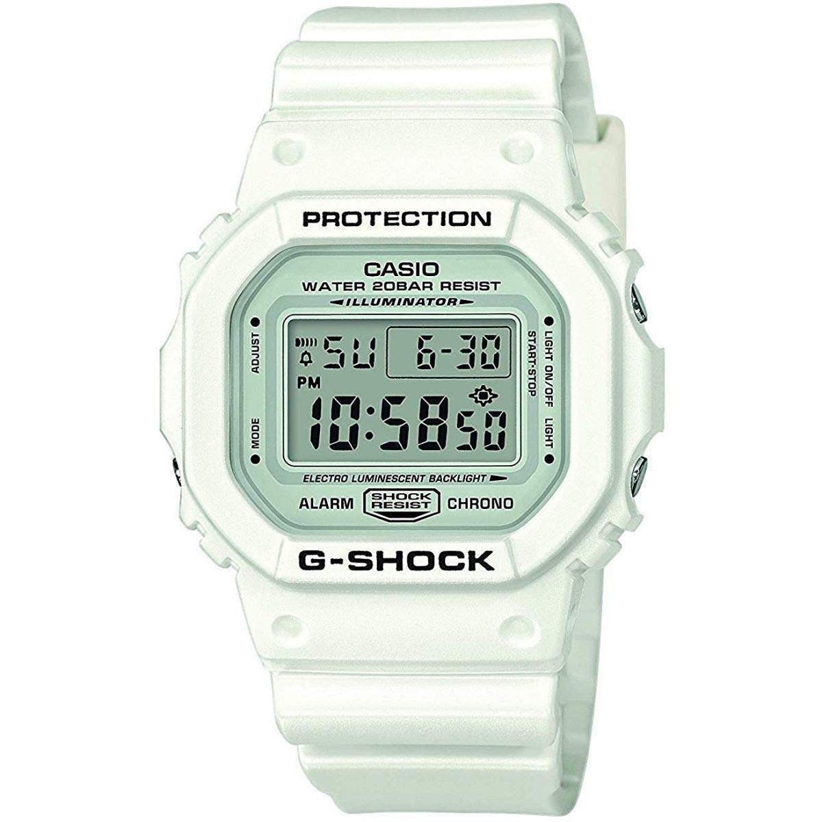 Casio G-SHOCK Orologio 20 Bar, Bianco, Digitale, Uomo, DW-5600MW-7ER - 4