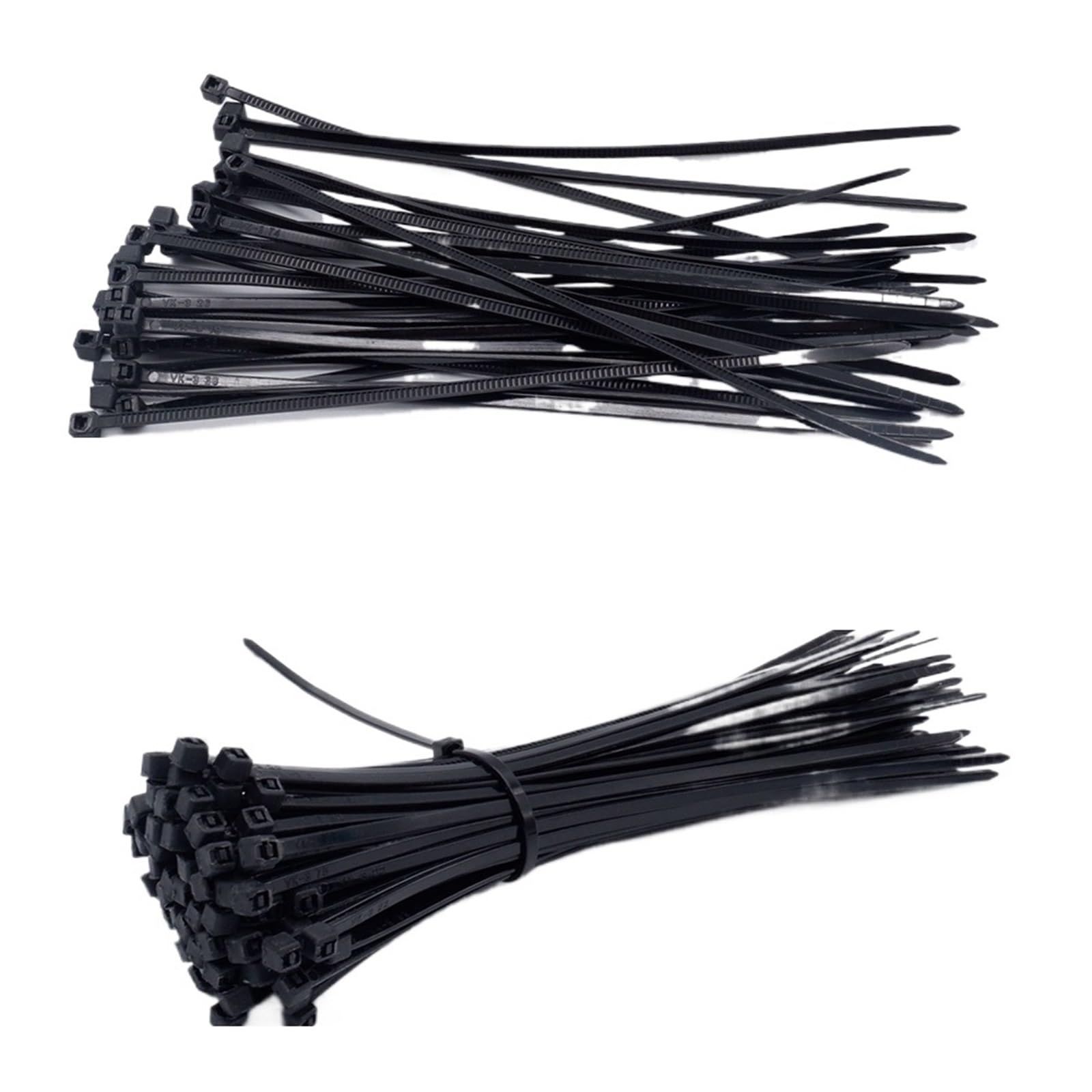 cinturón de plástico, Paquete de 300 bridas de nailon autoblocantes for cables, multicolor(White)
