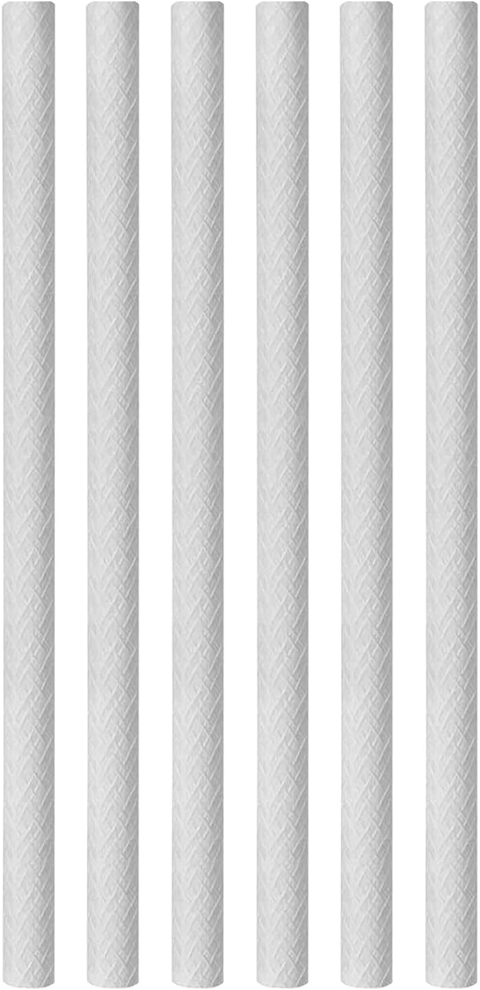 Fiberglass Wicks, 6 Pcs Long Life Fiberglass Replacement Wicks, 10'' Oil Lamp Wicks Lighting Torches Wicks Wine Bottle Wicks for Torch Garden Lanterns Outdoor Indoor Decor