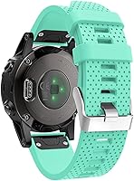 Vista 12 de QGHXO Correa para Garmin Fenix 5S / Fenix 6S, correa de repuesto de silicona suave para reloj inteligente Garmin Fenix 5S/Fenix 5S Plus/Fenix