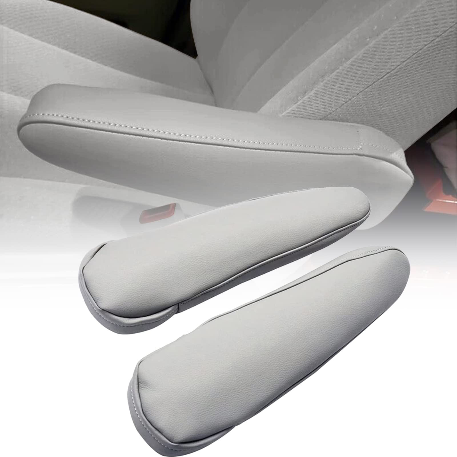 SecosAutoparts Front Left & Right Leather Seat Armrest 