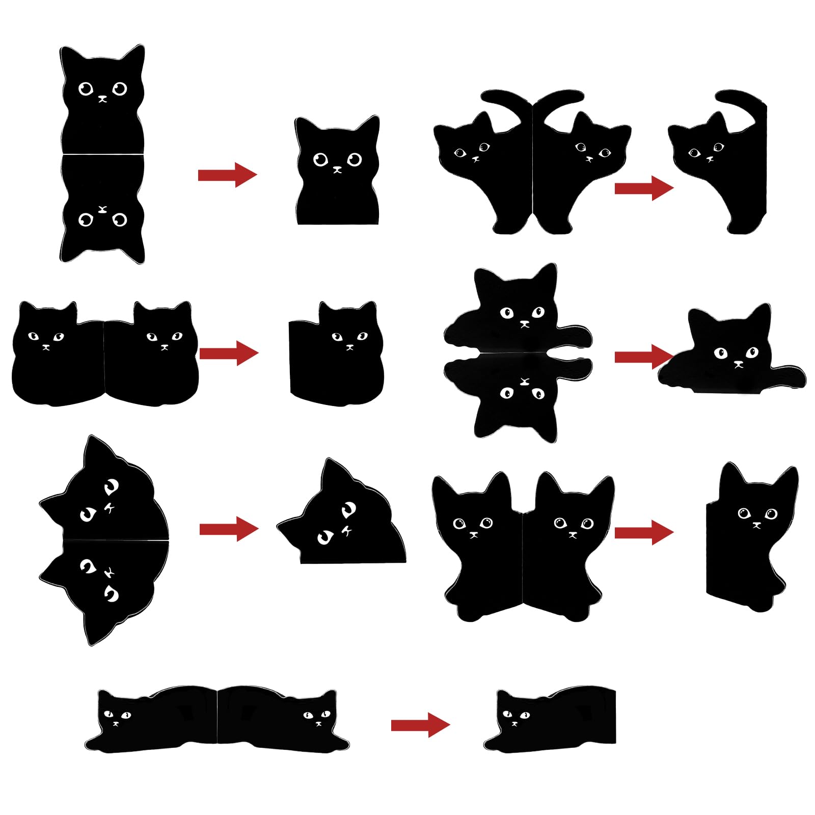Cat Lover Gifts For Women, Black Cat Bookmark, Stocking Stuffers For Teen Girls Boys, Christmas Birthday Gifts For CAT Lovers, Cats Mom Gift, Book Marks For Reading, Cute Bookmarks For Book - View #6