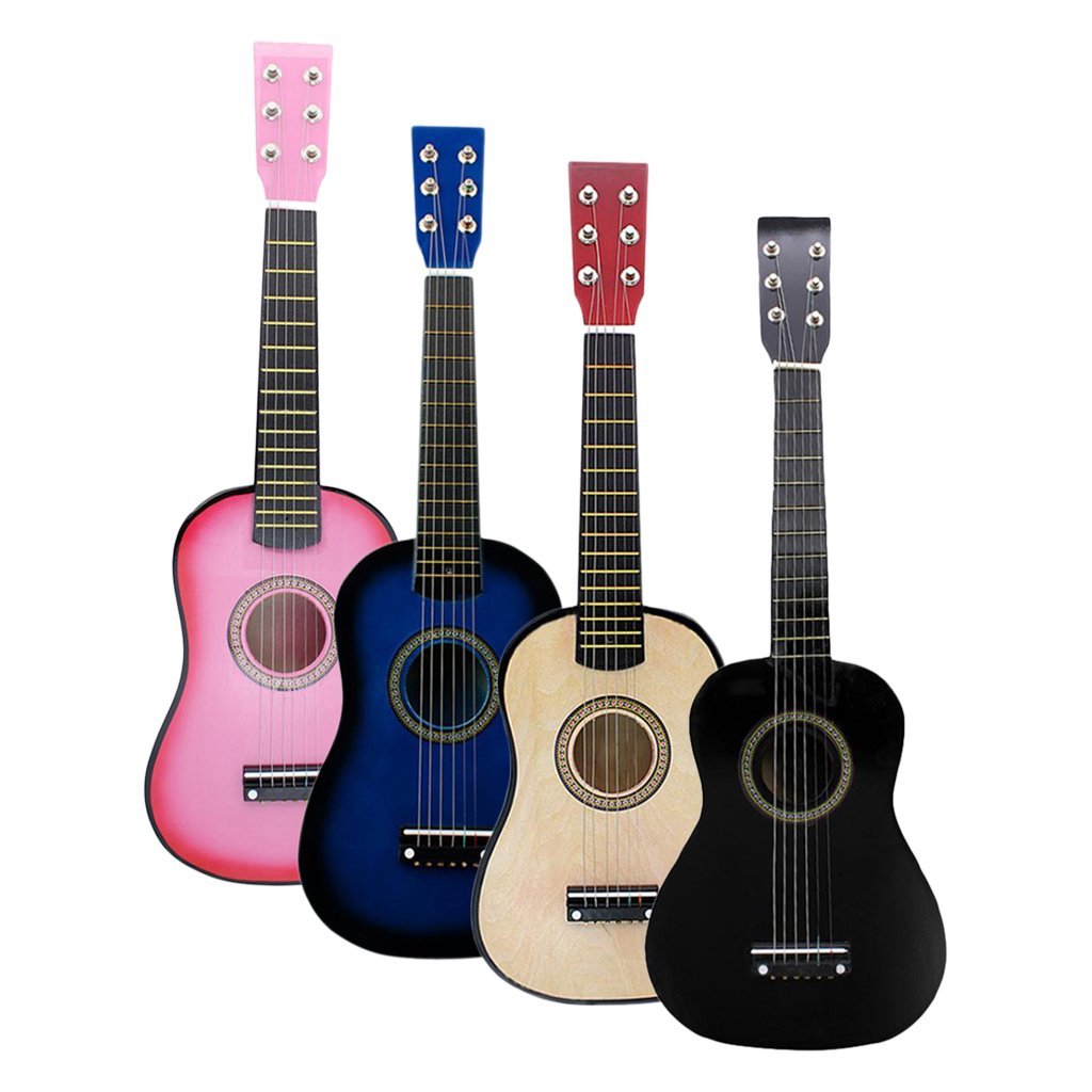 Chitarra acustica folk classica 6 corde blu per principianti