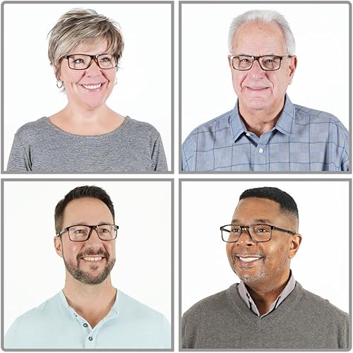 Miniatura 4 de Clic Slastik - Lentes de lectura magnéticos con bloqueo de luz azul, banda plegable suave, lectores de computadora de patillas ajustables, Barat