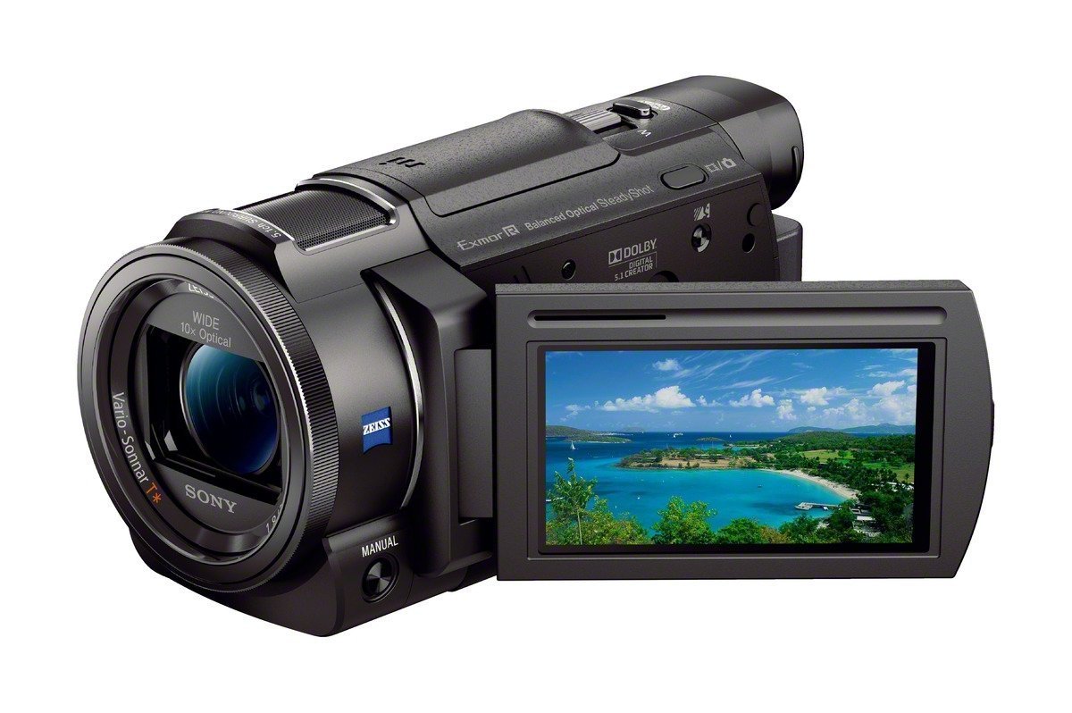 美品 SONY 4K FDR-AX60 RMT-VP1 SLIK GX8400 レンタル] ソニー 4Kビデオカメラ FDR-AX60 ＆ 自立脚付き一脚 セット