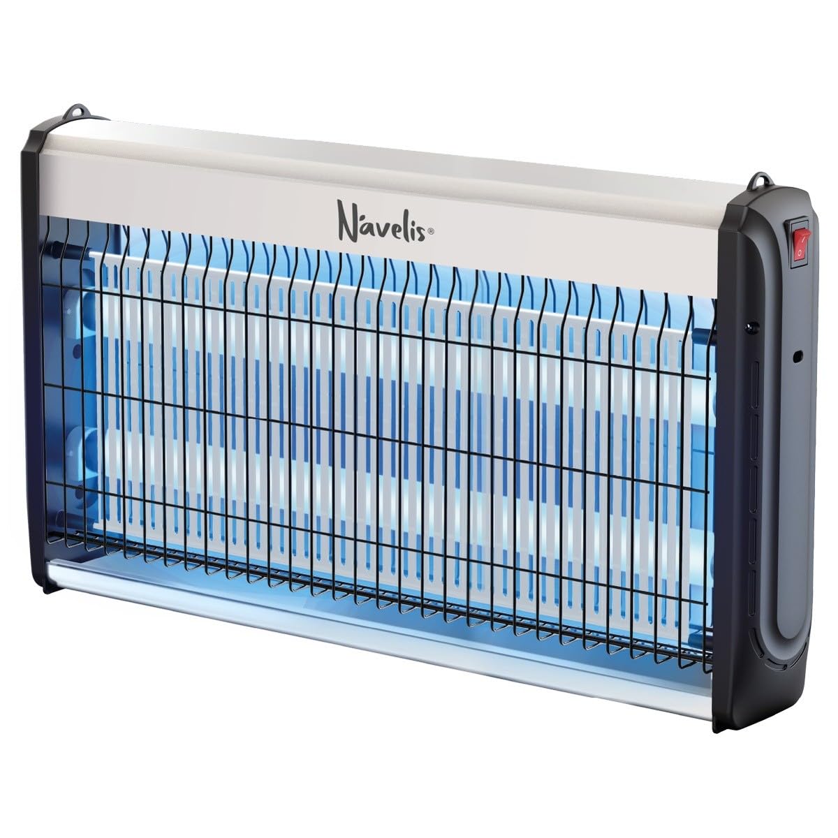 INTEC - Lampada anti-zanzara per interni esterni, 2500 V, tecnologia LED 14 W, superficie 120 m², elimina moscerini e insetti volanti